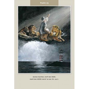 Kaart Psalm 29:1 - Aardse machten, looft den Heer;